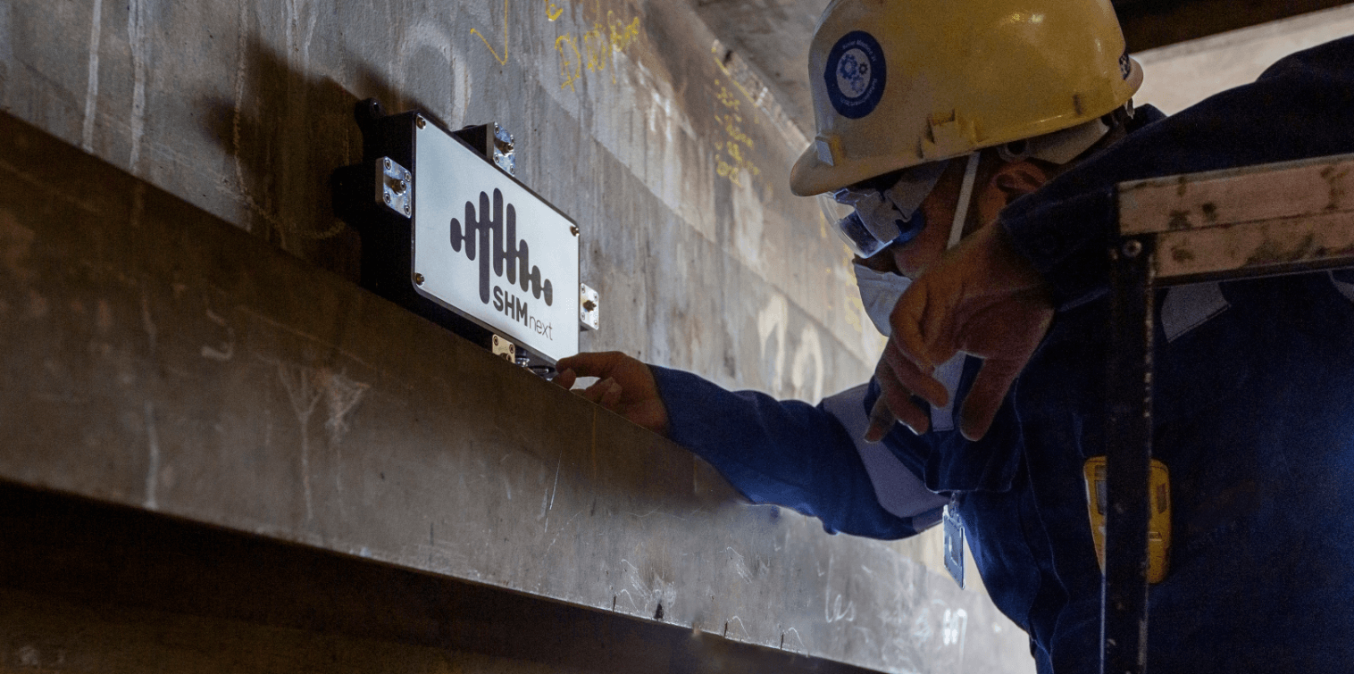 Team of SHM next testing the SHM Next's sensor system